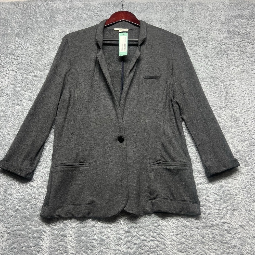 Le Lis Blazer Jacket Womens XL Gray Schoolboy Stretch Pockets Casual Stitch Fix‎